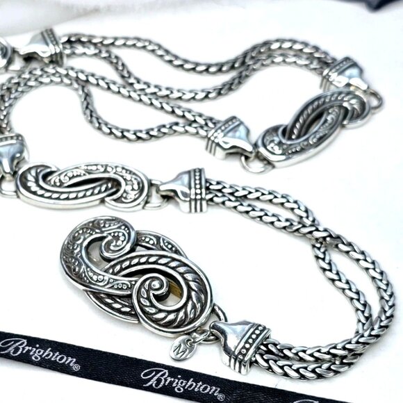 Brighton VTG Bali Hai Medium Belt Silver-plated - Picture 5 of 11